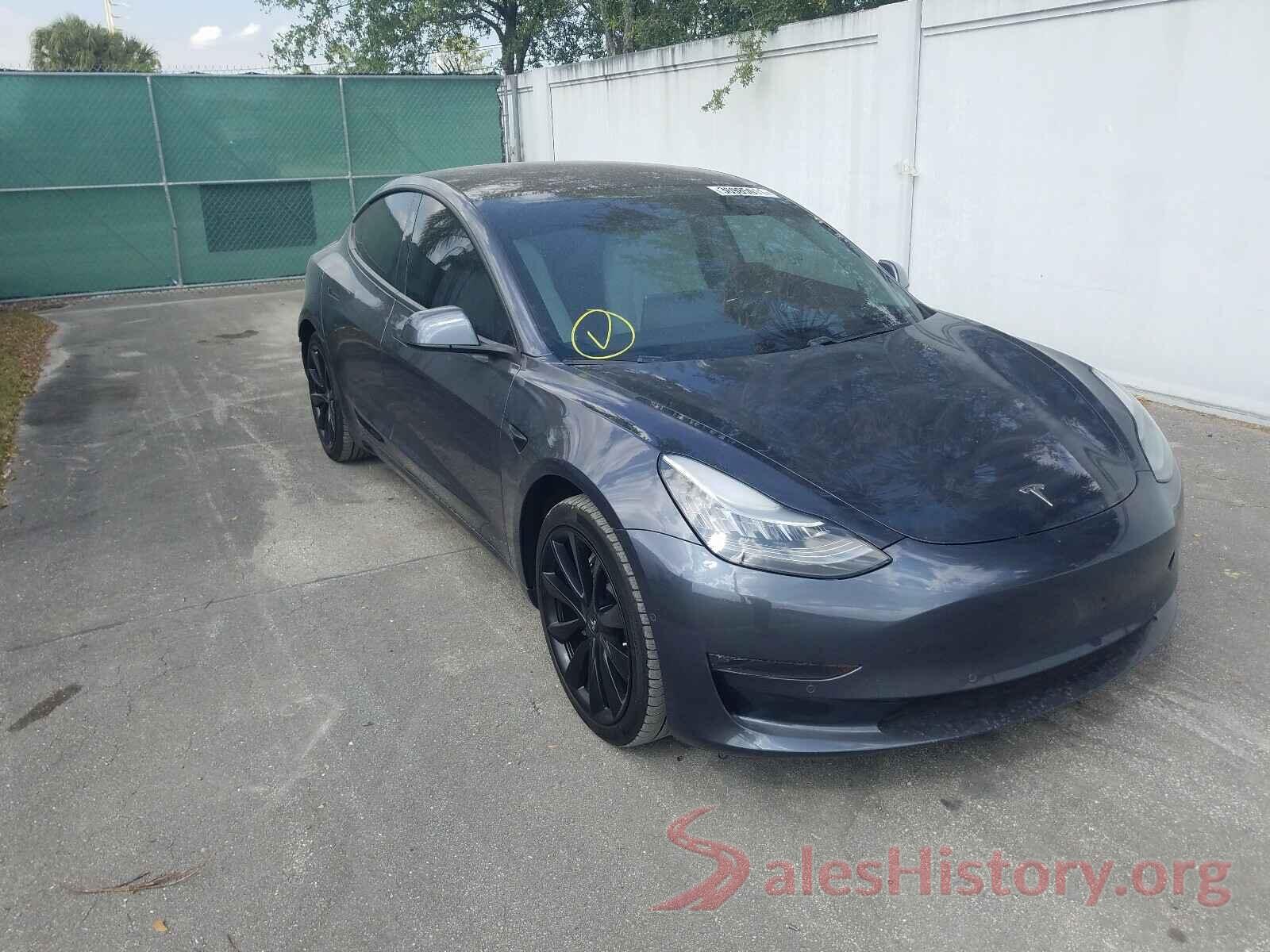 5YJ3E1EB3KF192582 2019 TESLA MODEL 3