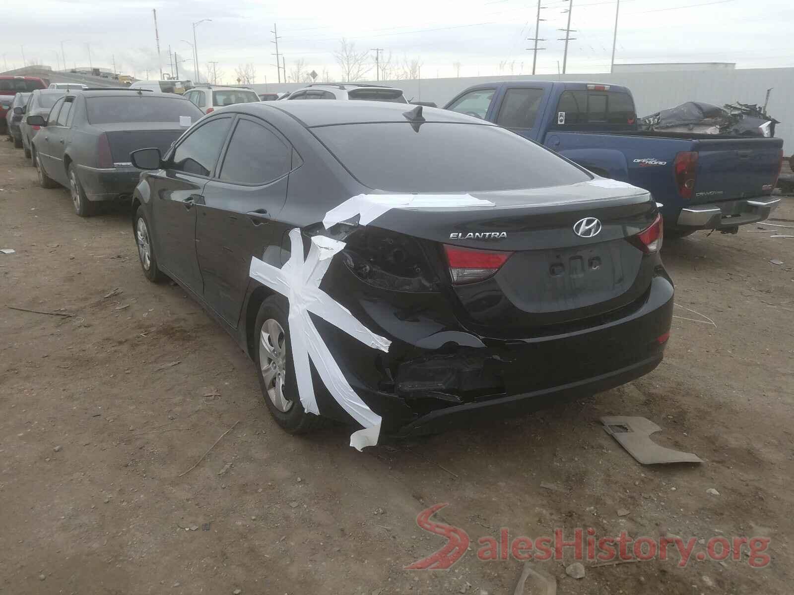 5NPDH4AE0GH669099 2016 HYUNDAI ELANTRA