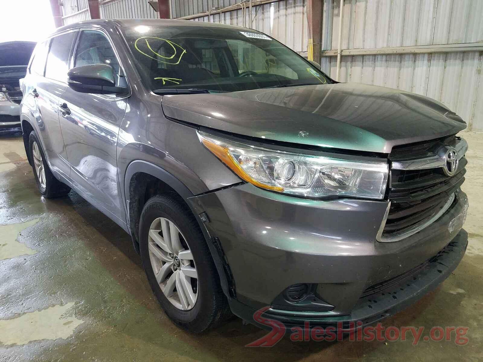 5TDZARFH1GS022831 2016 TOYOTA HIGHLANDER