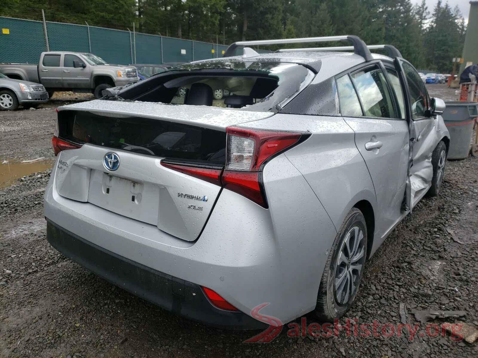 JTDL9RFU0K3001118 2019 TOYOTA PRIUS