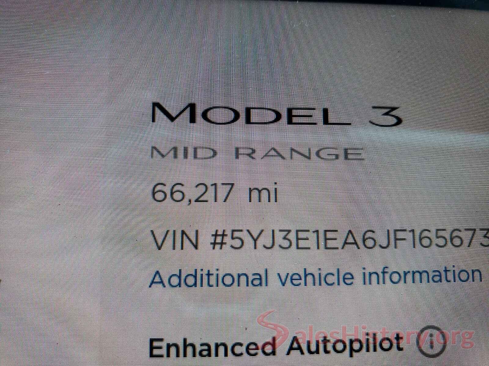 5YJ3E1EA6JF165673 2018 TESLA MODEL 3