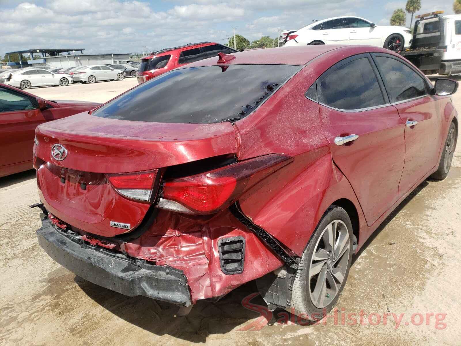 KMHDH4AEXGU620476 2016 HYUNDAI ELANTRA