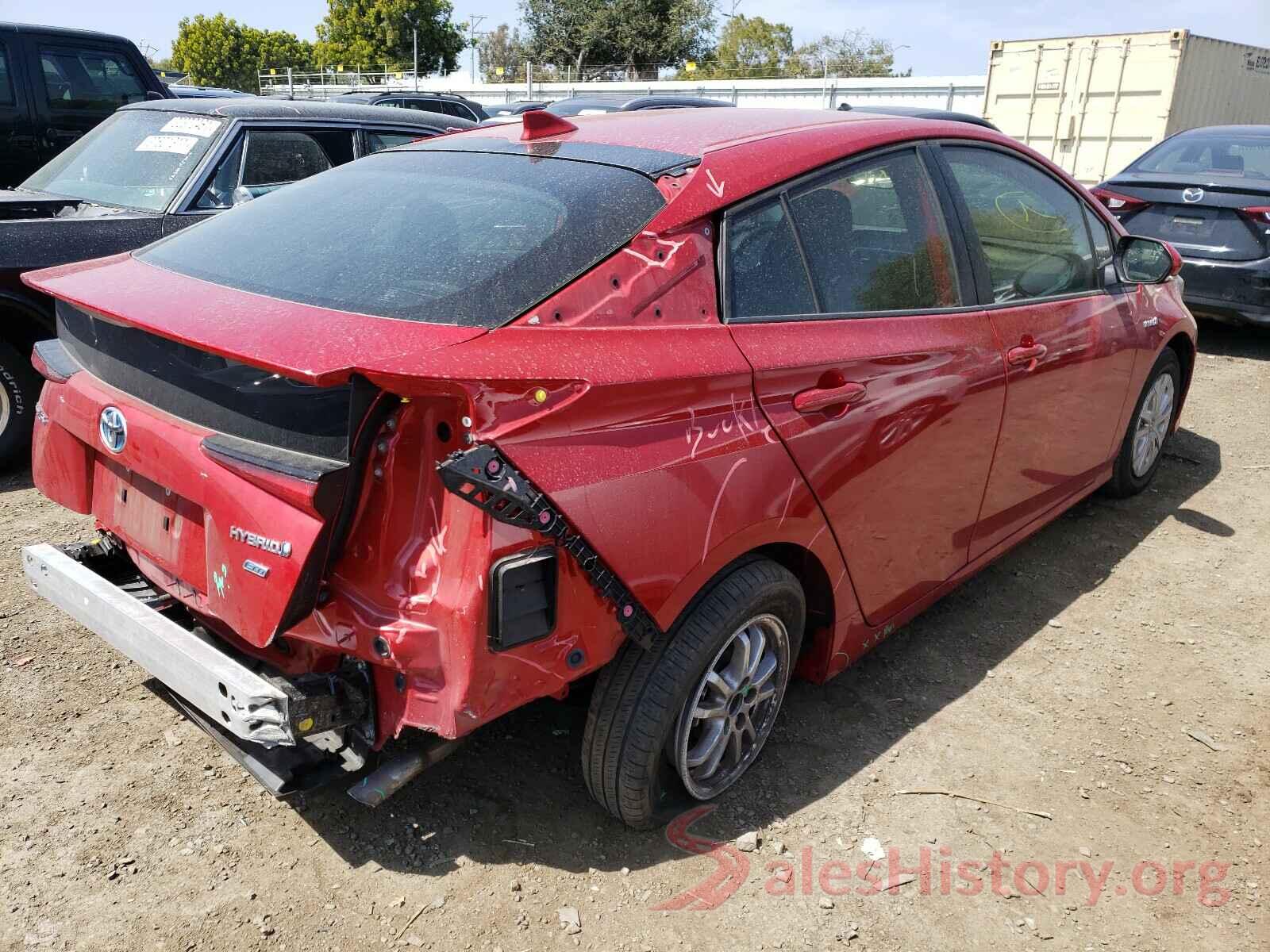 JTDKARFU9K3093364 2019 TOYOTA PRIUS