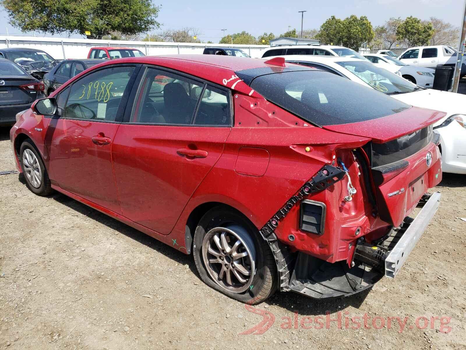 JTDKARFU9K3093364 2019 TOYOTA PRIUS