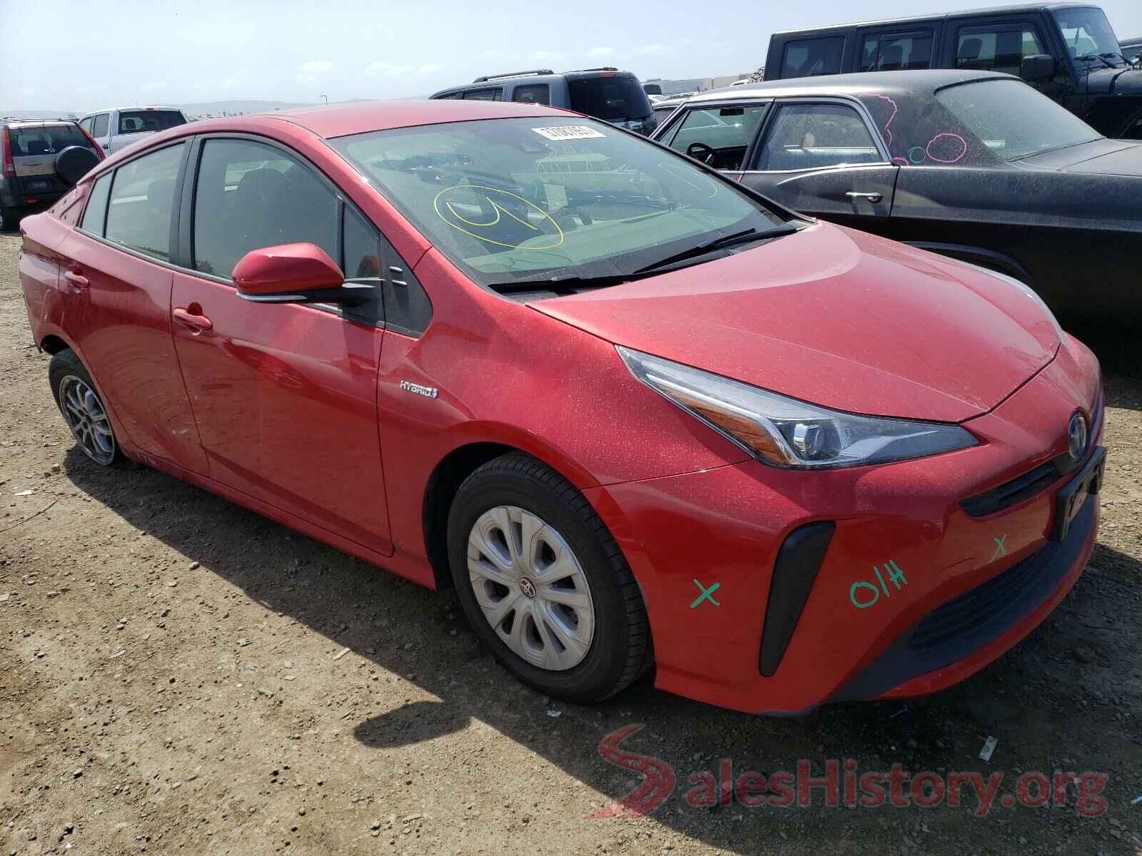 JTDKARFU9K3093364 2019 TOYOTA PRIUS