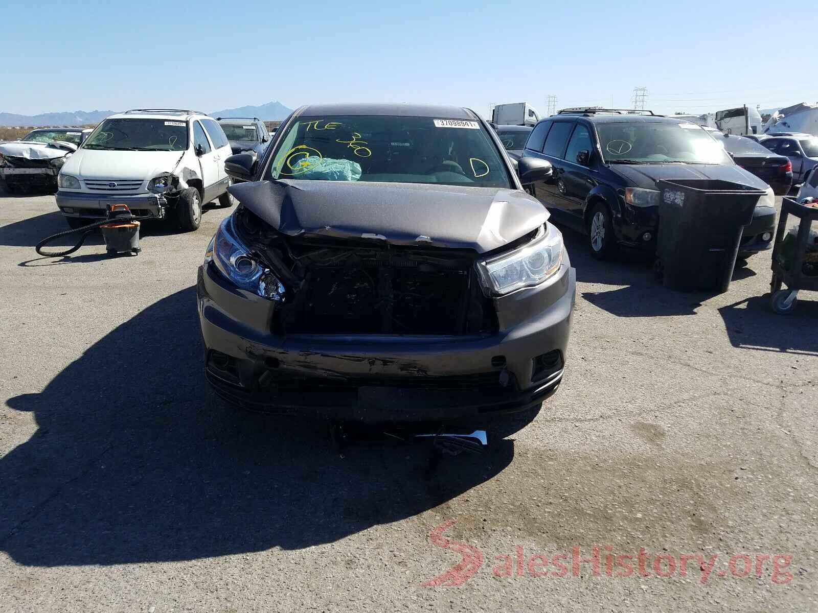 5TDZKRFH2GS158589 2016 TOYOTA HIGHLANDER