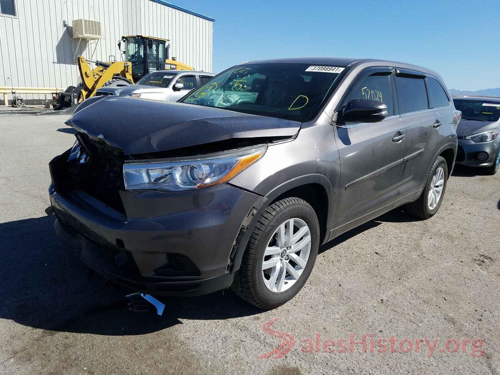 5TDZKRFH2GS158589 2016 TOYOTA HIGHLANDER