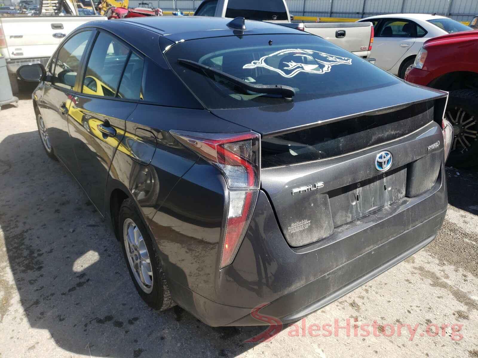 JTDKARFU0G3513617 2016 TOYOTA PRIUS