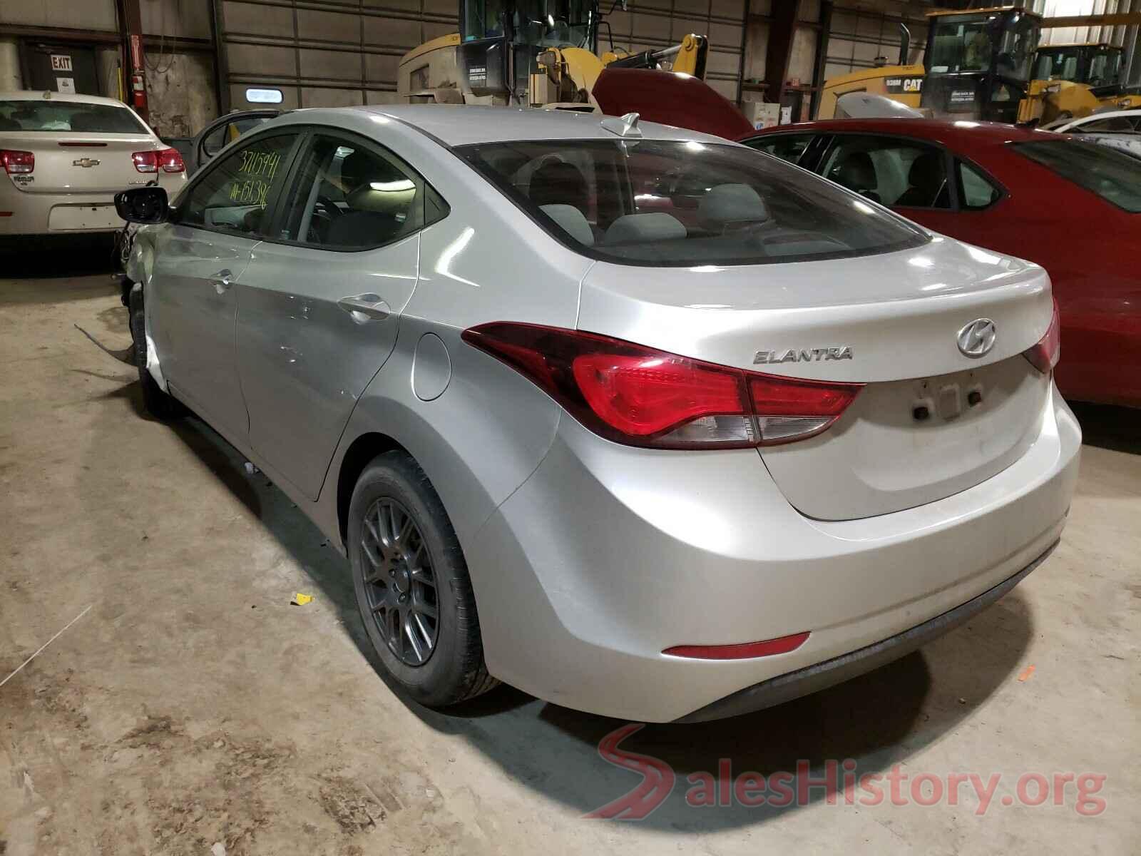 5NPDH4AE8GH714001 2016 HYUNDAI ELANTRA