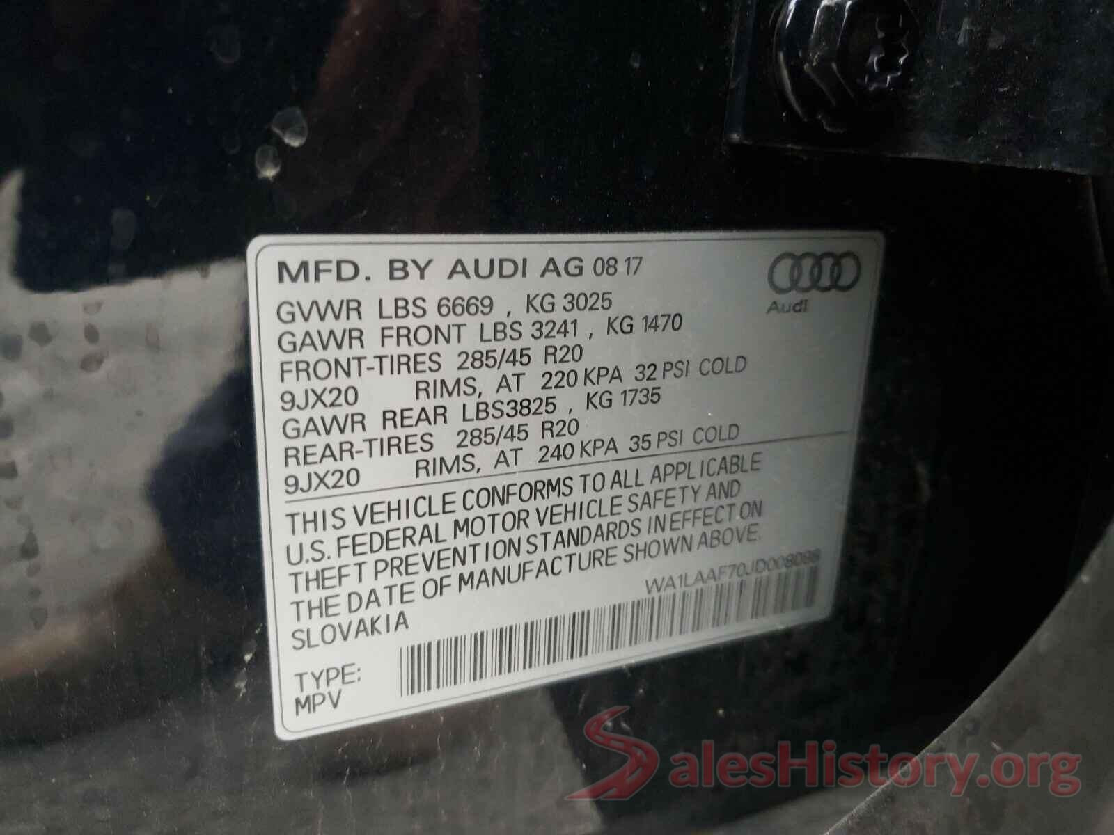 WA1LAAF70JD008088 2018 AUDI Q7