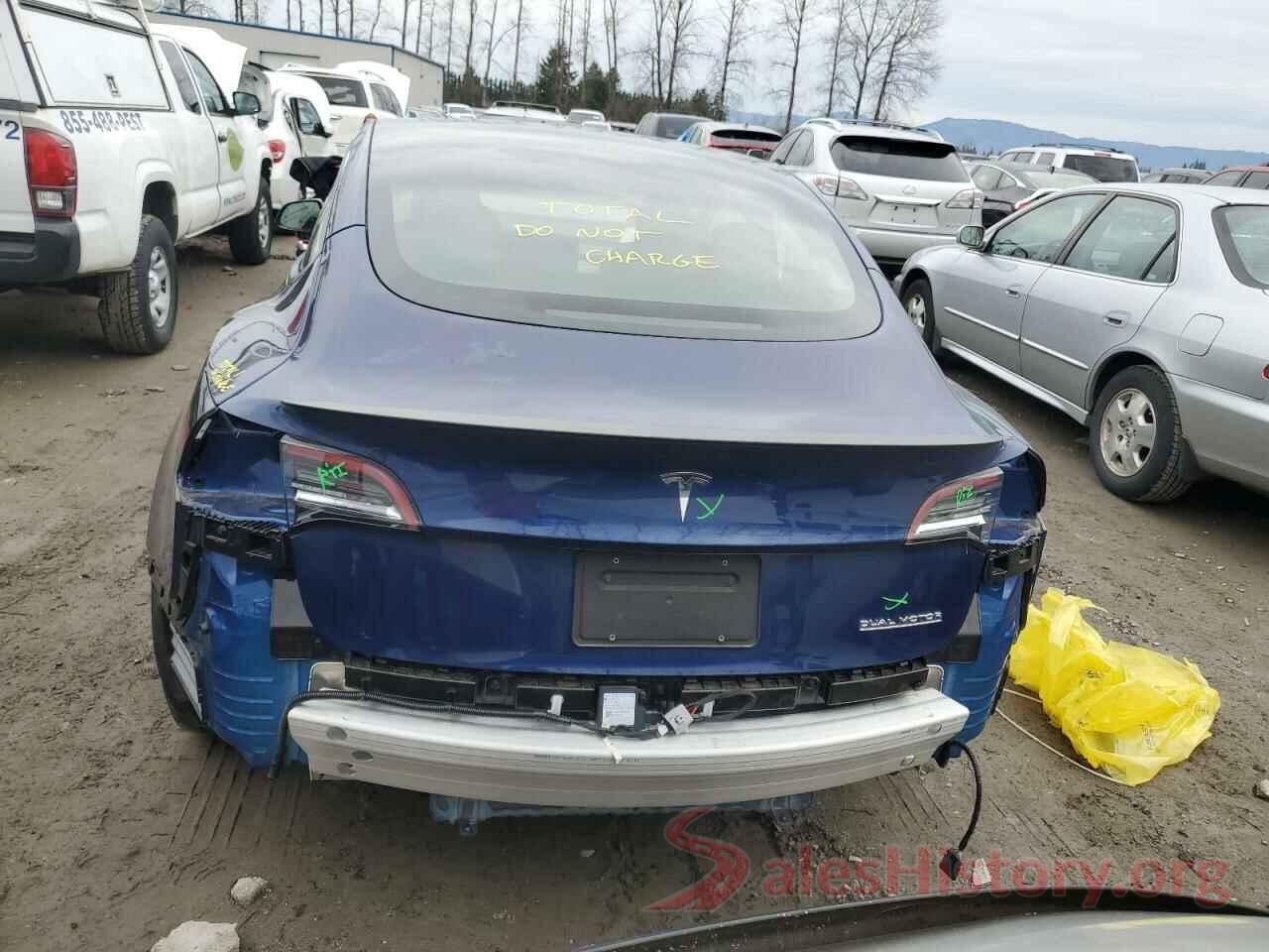 5YJ3E1EC6NF135791 2022 TESLA MODEL 3