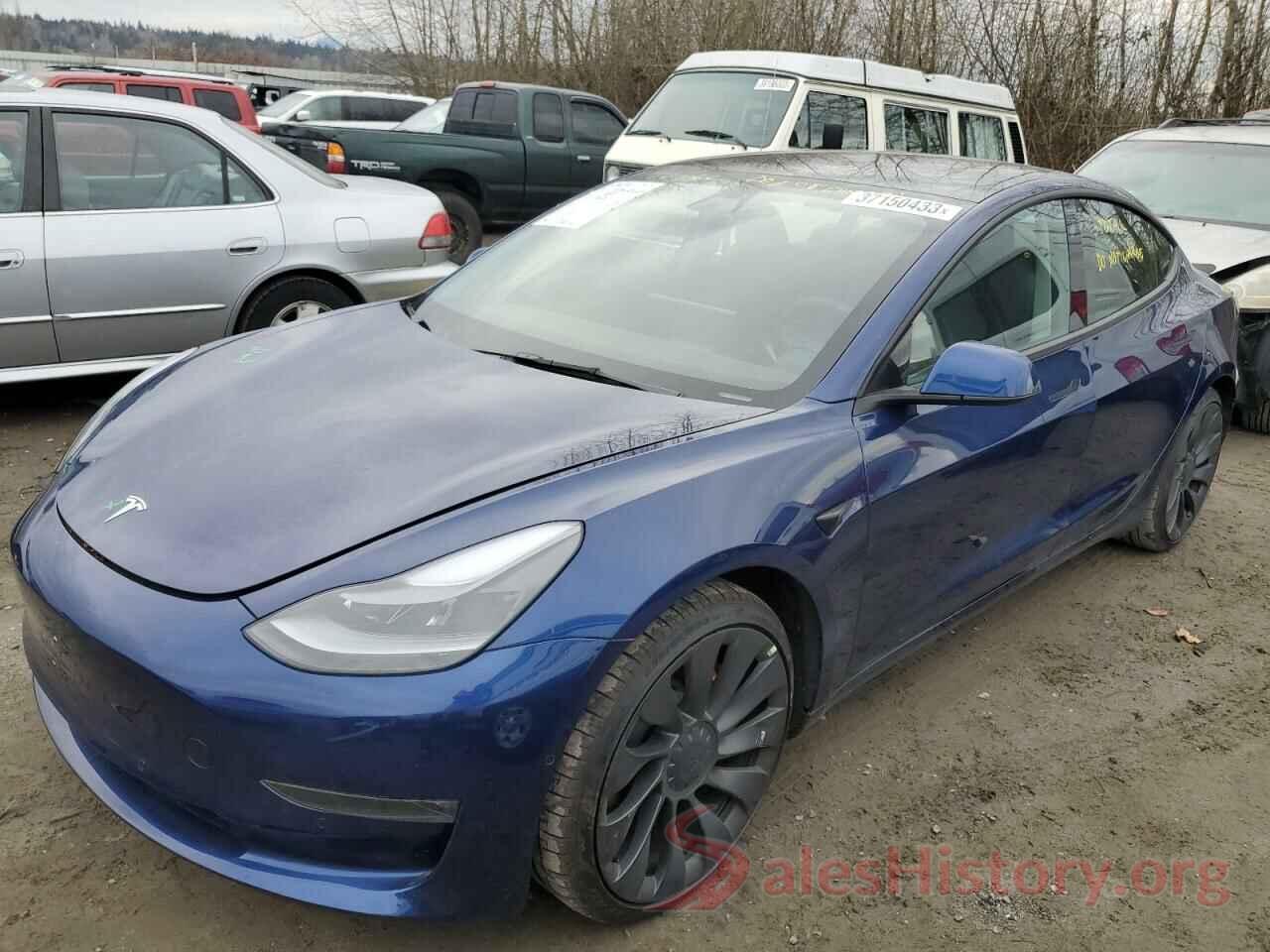 5YJ3E1EC6NF135791 2022 TESLA MODEL 3