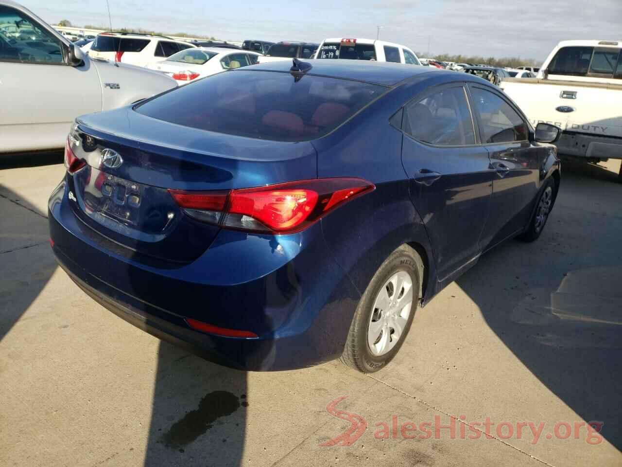 5NPDH4AE3GH703858 2016 HYUNDAI ELANTRA