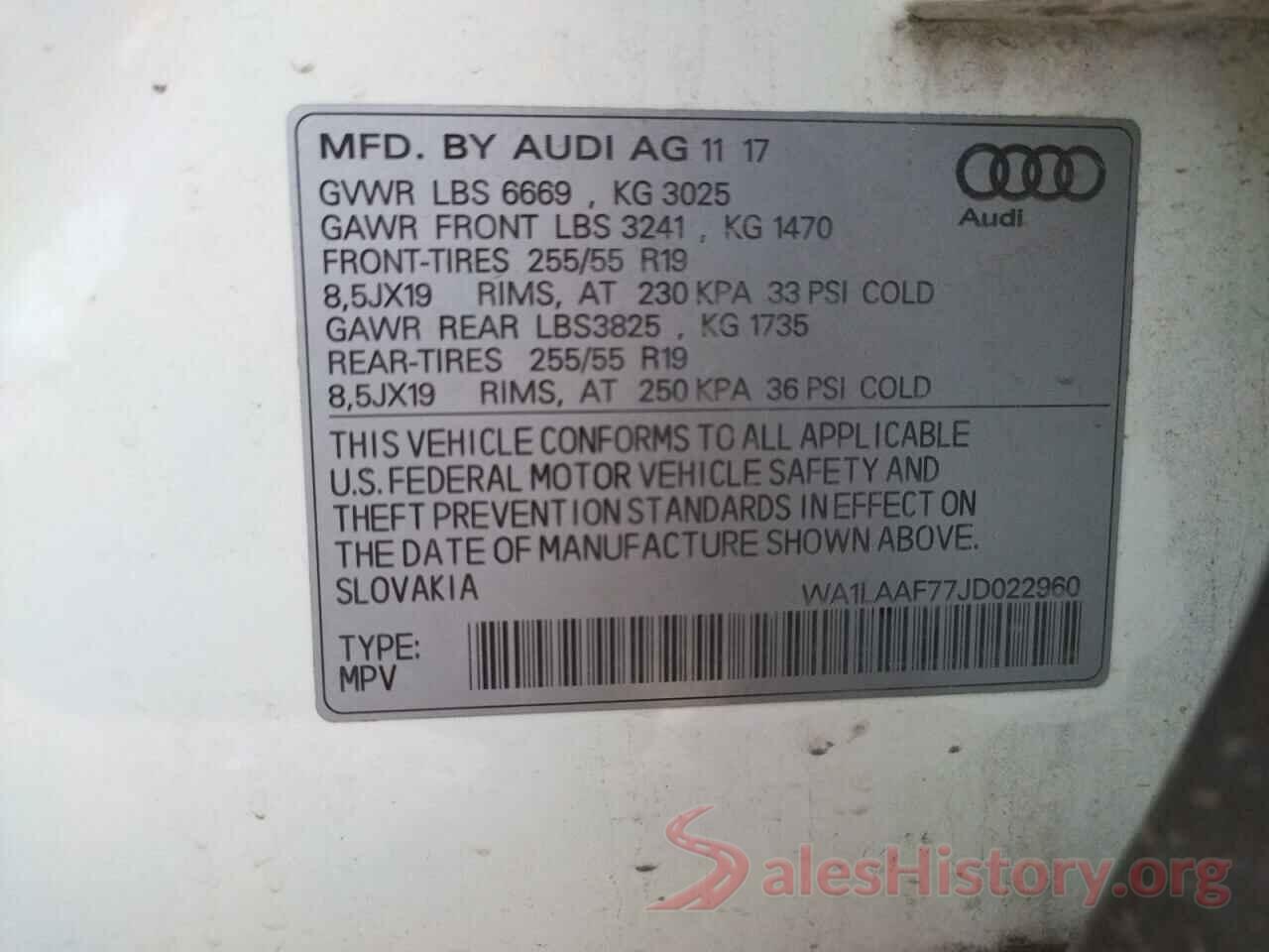 WA1LAAF77JD022960 2018 AUDI Q7