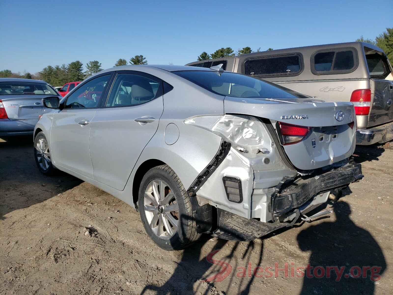 5NPDH4AE8GH763411 2016 HYUNDAI ELANTRA