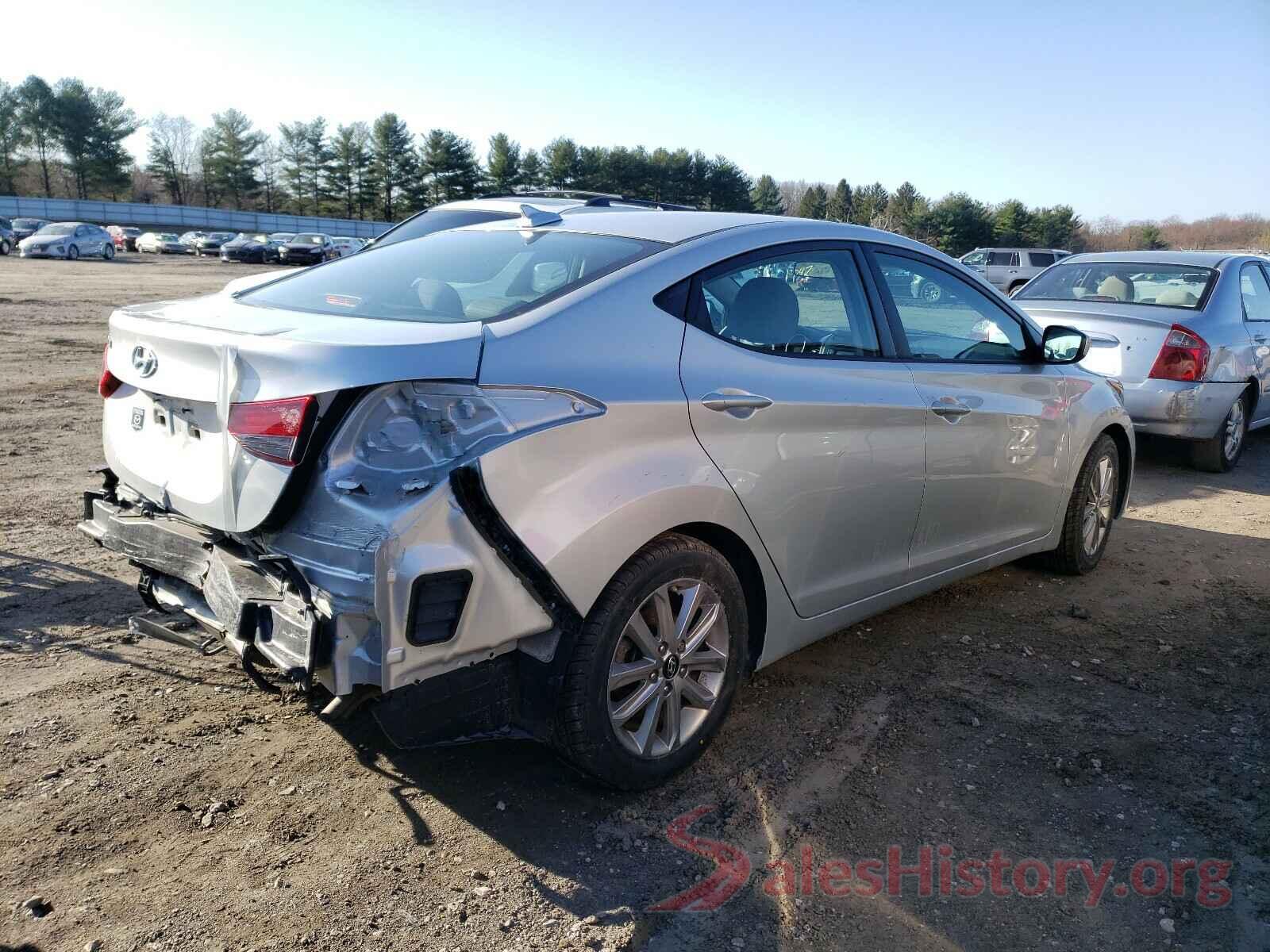 5NPDH4AE8GH763411 2016 HYUNDAI ELANTRA