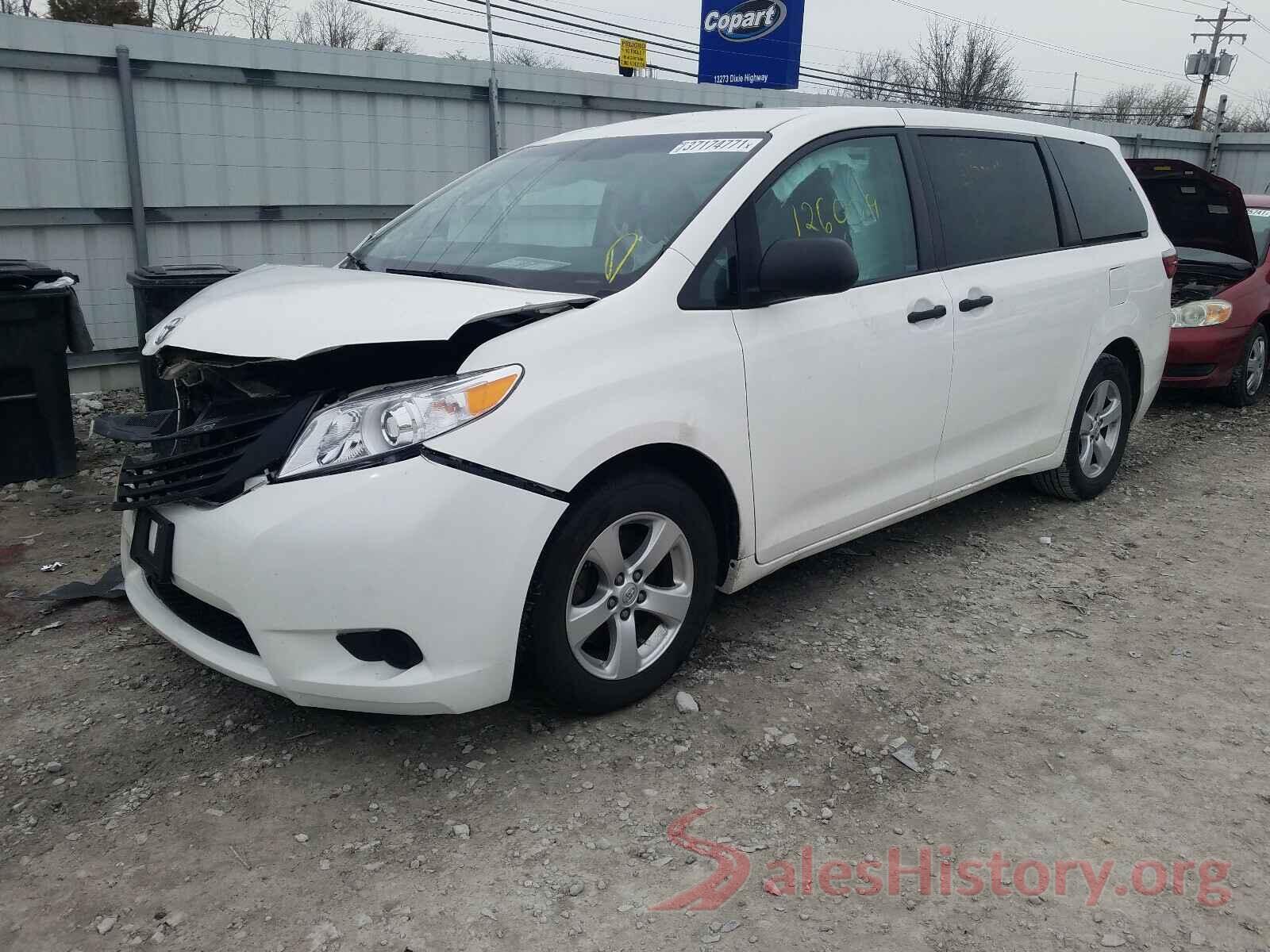 5TDZK3DC8GS730317 2016 TOYOTA SIENNA