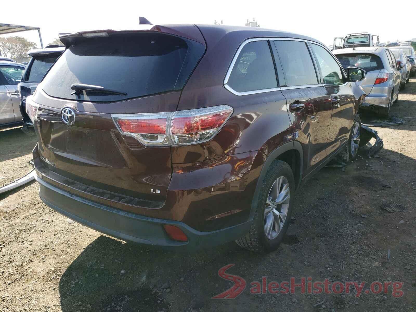 5TDZKRFH6GS174505 2016 TOYOTA HIGHLANDER