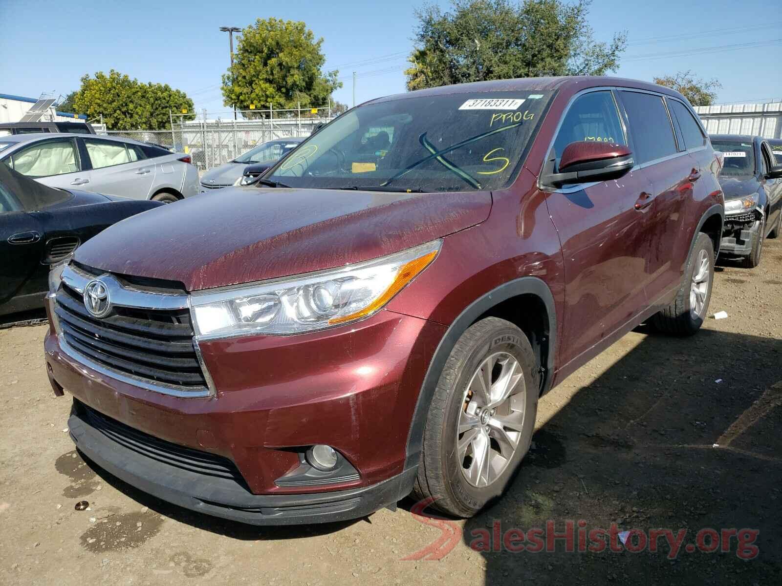 5TDZKRFH6GS174505 2016 TOYOTA HIGHLANDER