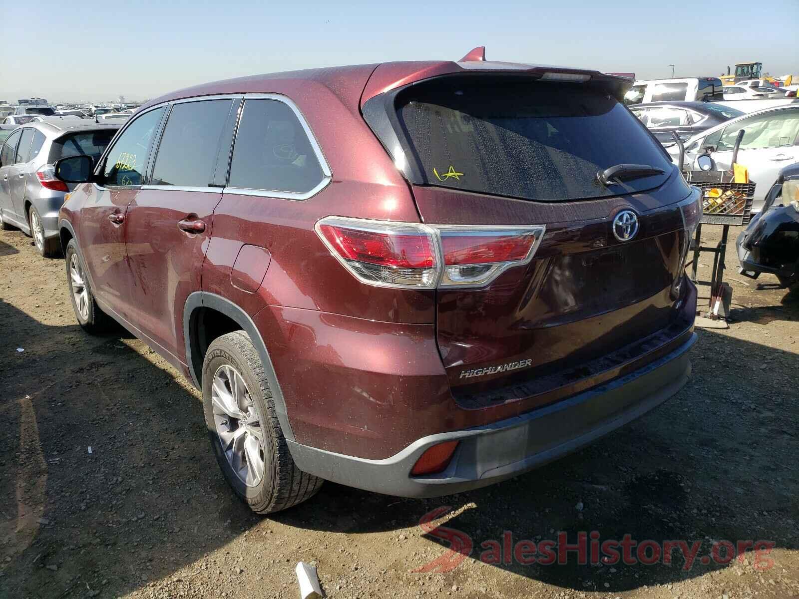 5TDZKRFH6GS174505 2016 TOYOTA HIGHLANDER