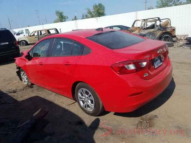 1G1BJ5SM1K7102901 2019 CHEVROLET CRUZE