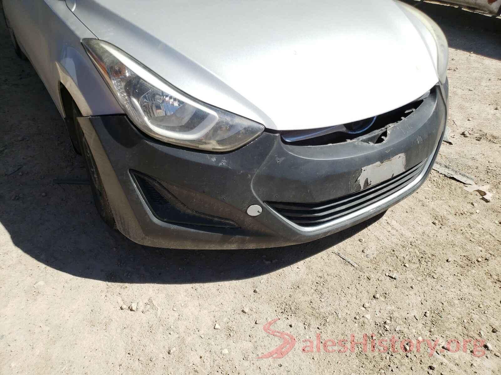 5NPDH4AE5GH670393 2016 HYUNDAI ELANTRA