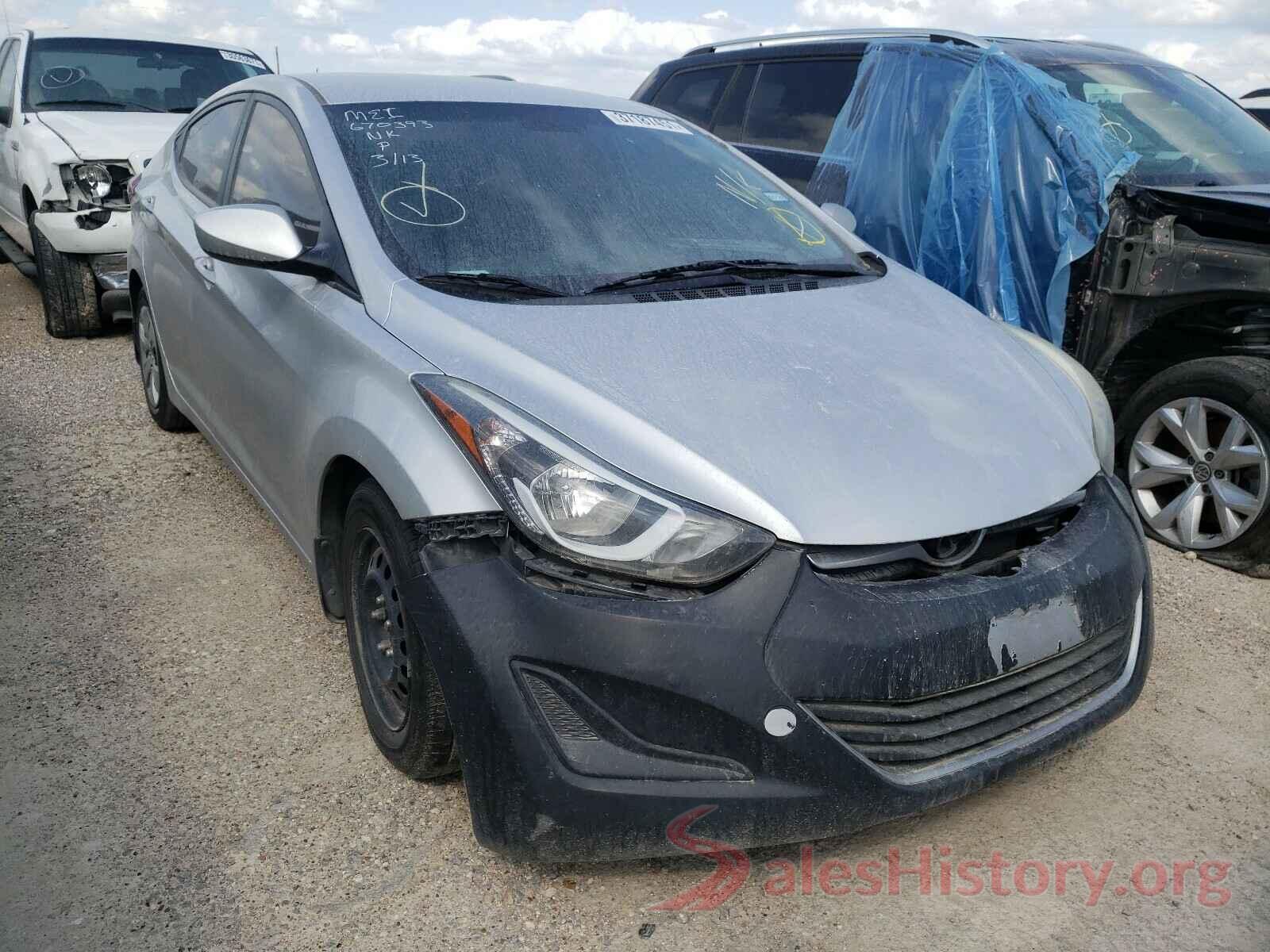 5NPDH4AE5GH670393 2016 HYUNDAI ELANTRA