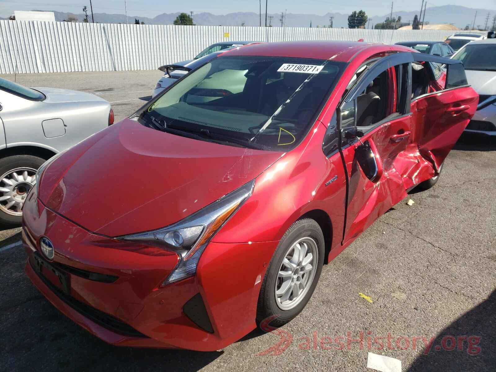 JTDKBRFU5H3562004 2017 TOYOTA PRIUS