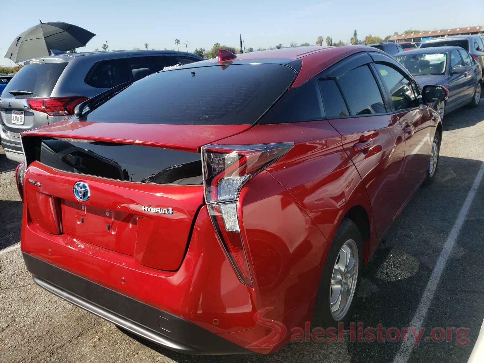 JTDKBRFU5H3562004 2017 TOYOTA PRIUS