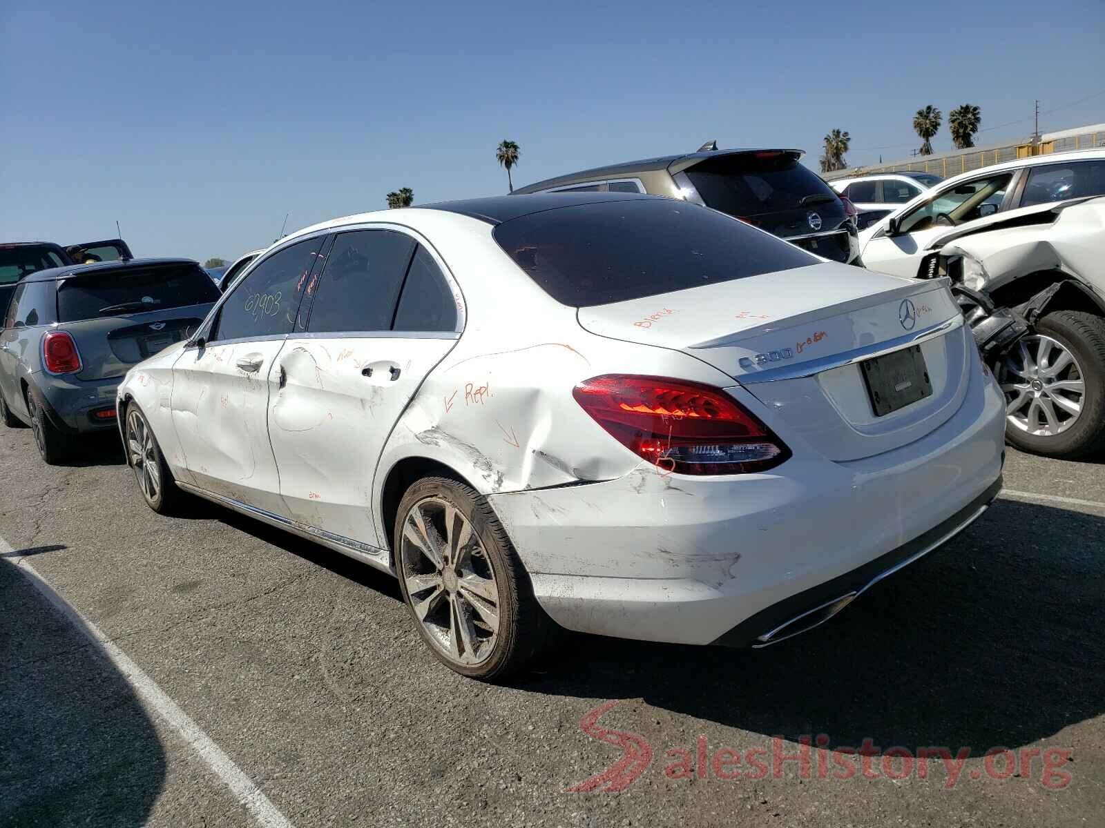 55SWF4JB6HU185845 2017 MERCEDES-BENZ C CLASS