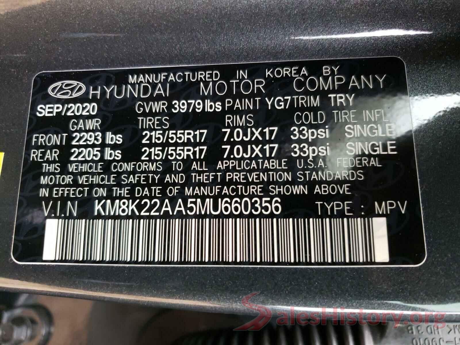 KM8K22AA5MU660356 2021 HYUNDAI KONA