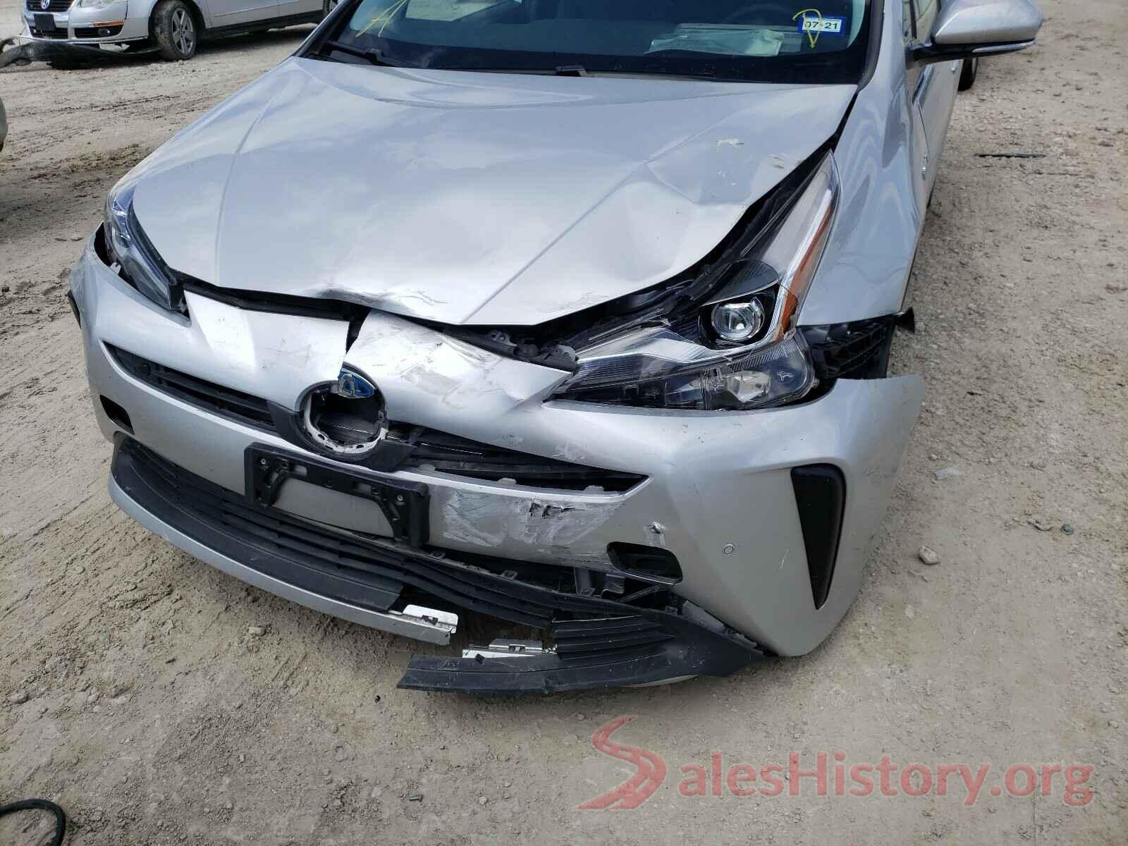 JTDKARFU4K3082627 2019 TOYOTA PRIUS