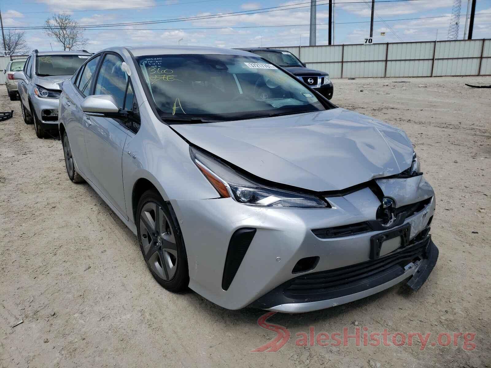 JTDKARFU4K3082627 2019 TOYOTA PRIUS