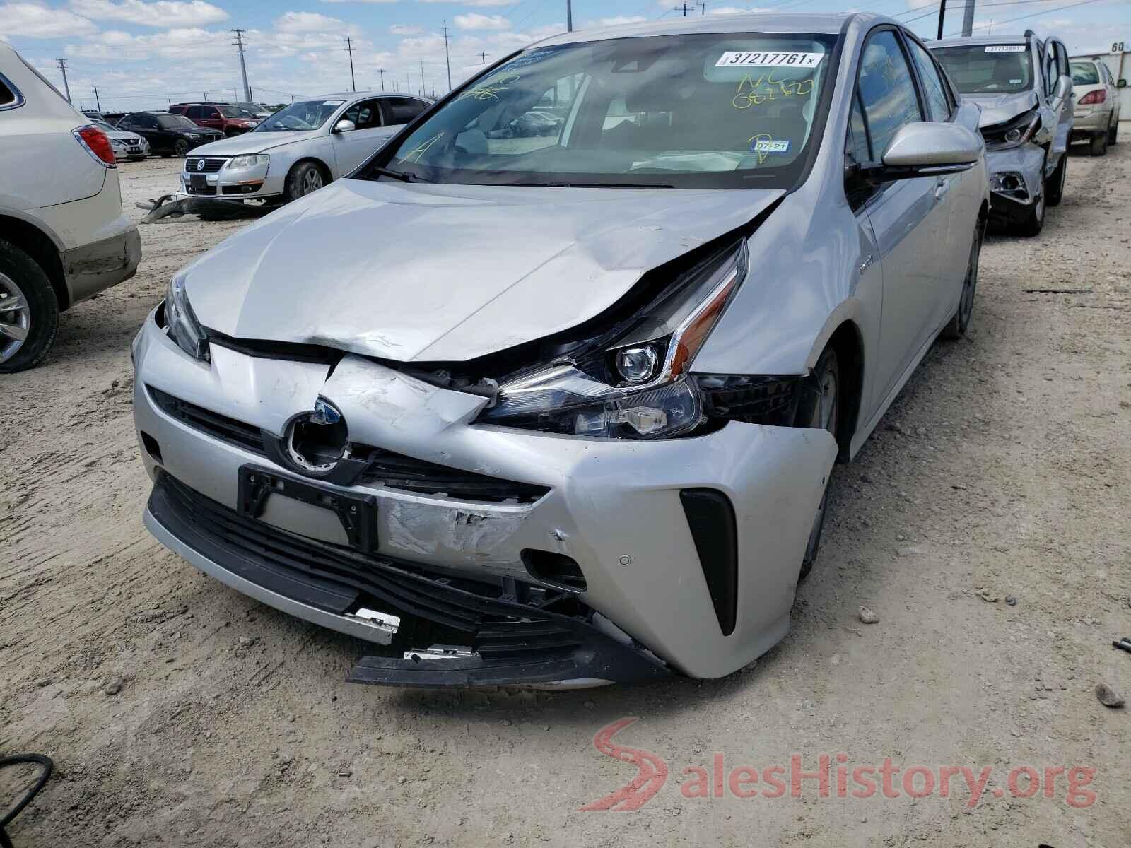 JTDKARFU4K3082627 2019 TOYOTA PRIUS