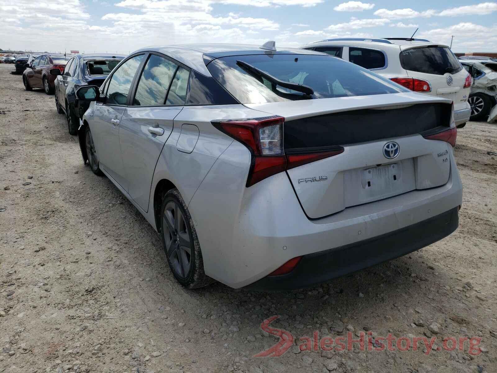 JTDKARFU4K3082627 2019 TOYOTA PRIUS