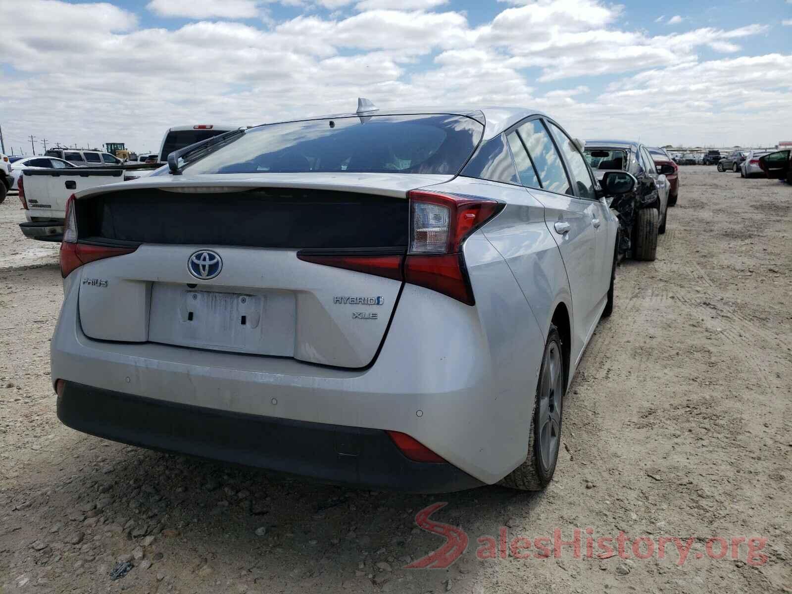 JTDKARFU4K3082627 2019 TOYOTA PRIUS