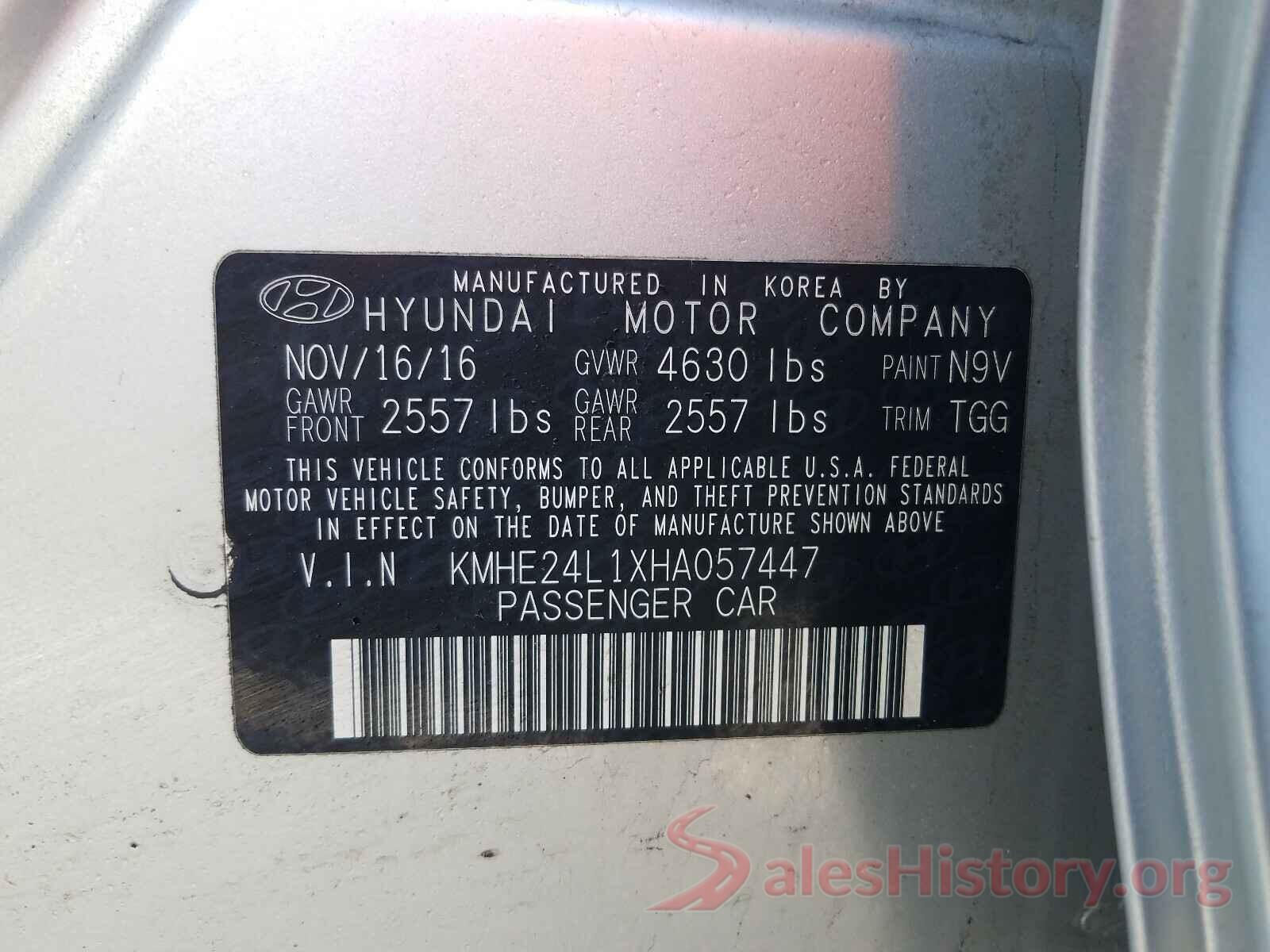 KMHE24L1XHA057447 2017 HYUNDAI SONATA