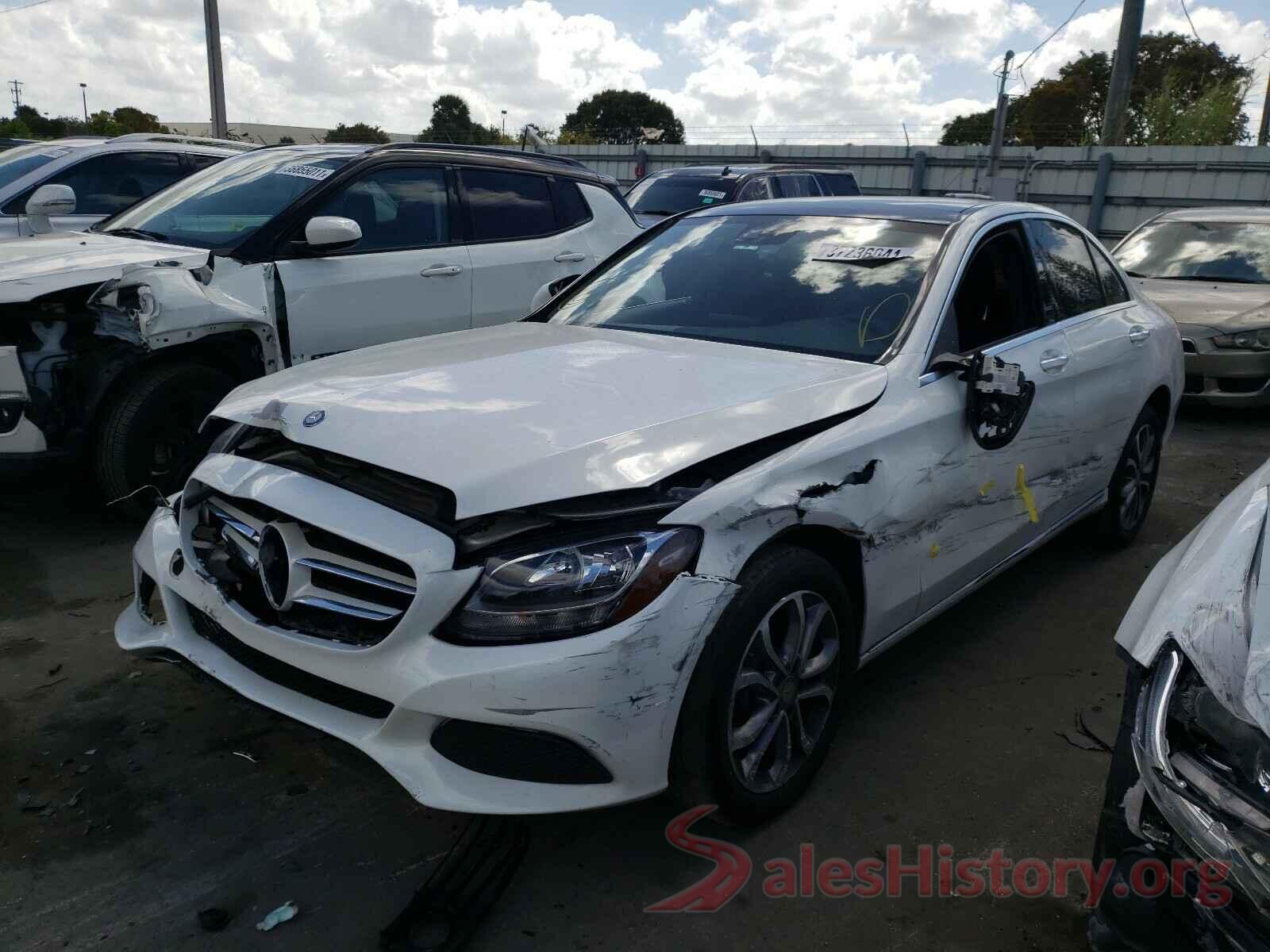 55SWF4KB1GU133407 2016 MERCEDES-BENZ C CLASS