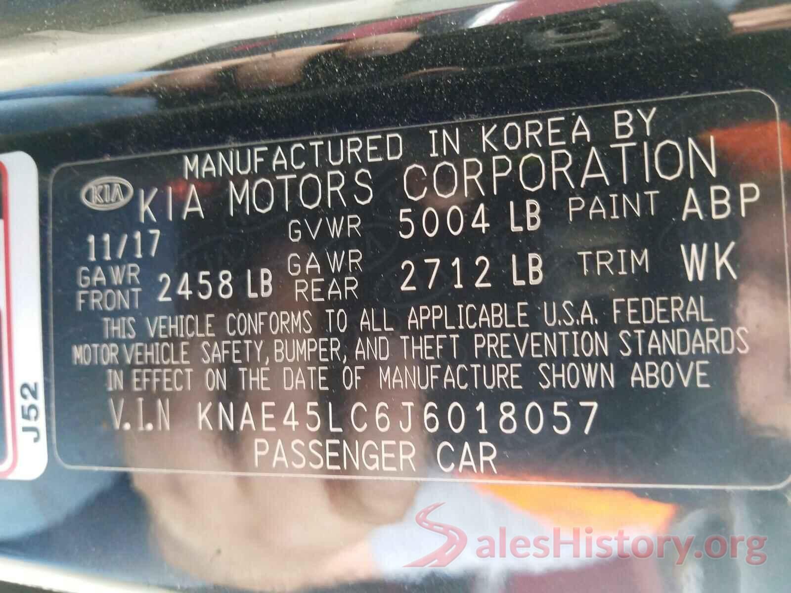 KNAE45LC6J6018057 2018 KIA STINGER