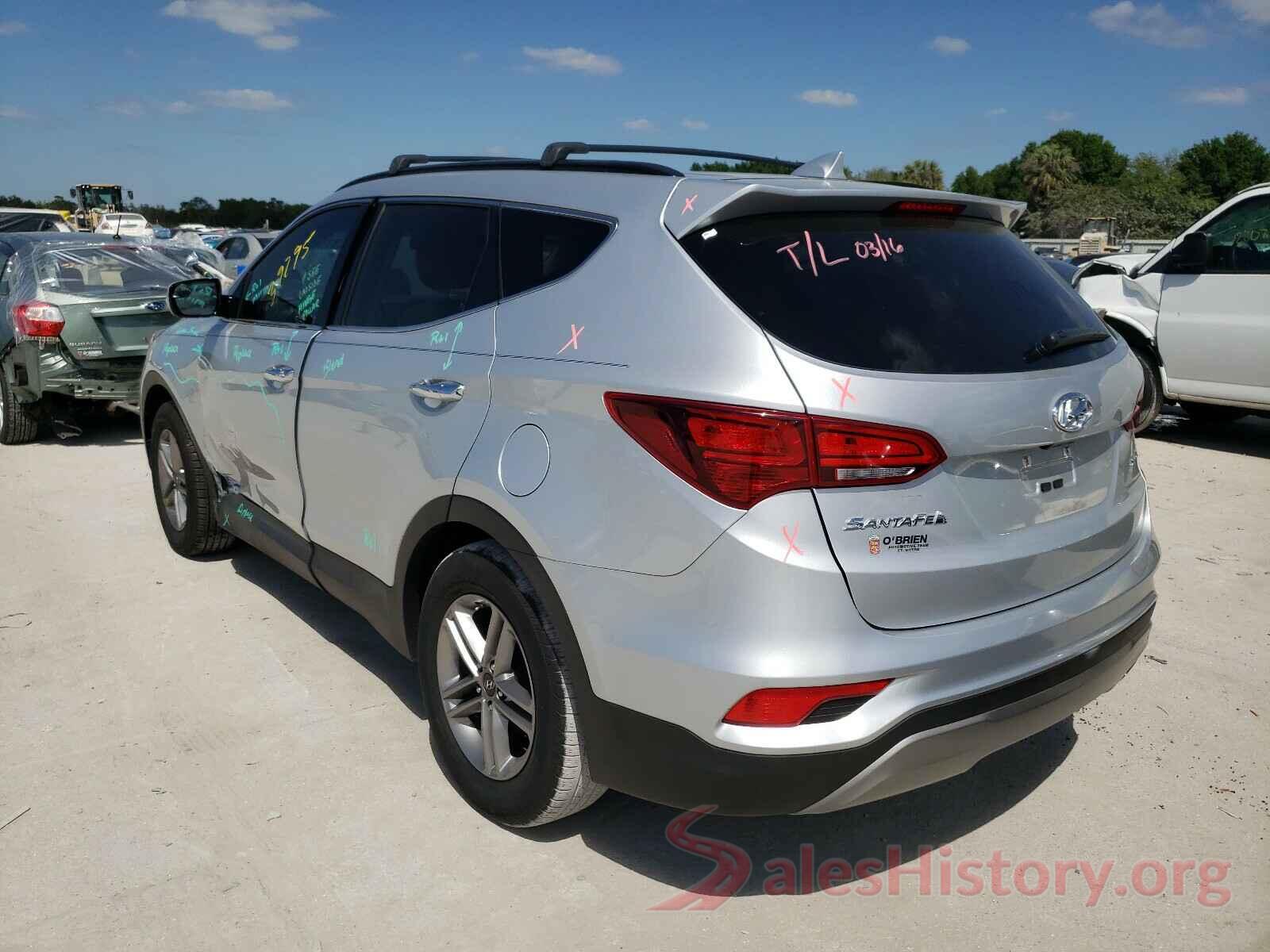 5XYZU3LB4HG407030 2017 HYUNDAI SANTA FE