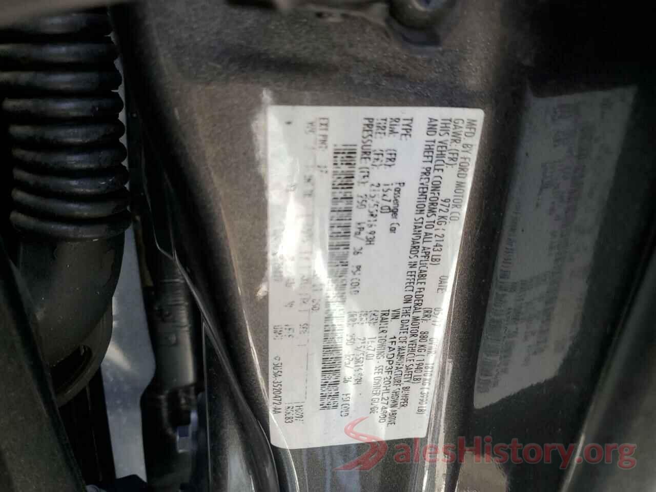 1FADP3F20HL274600 2017 FORD FOCUS