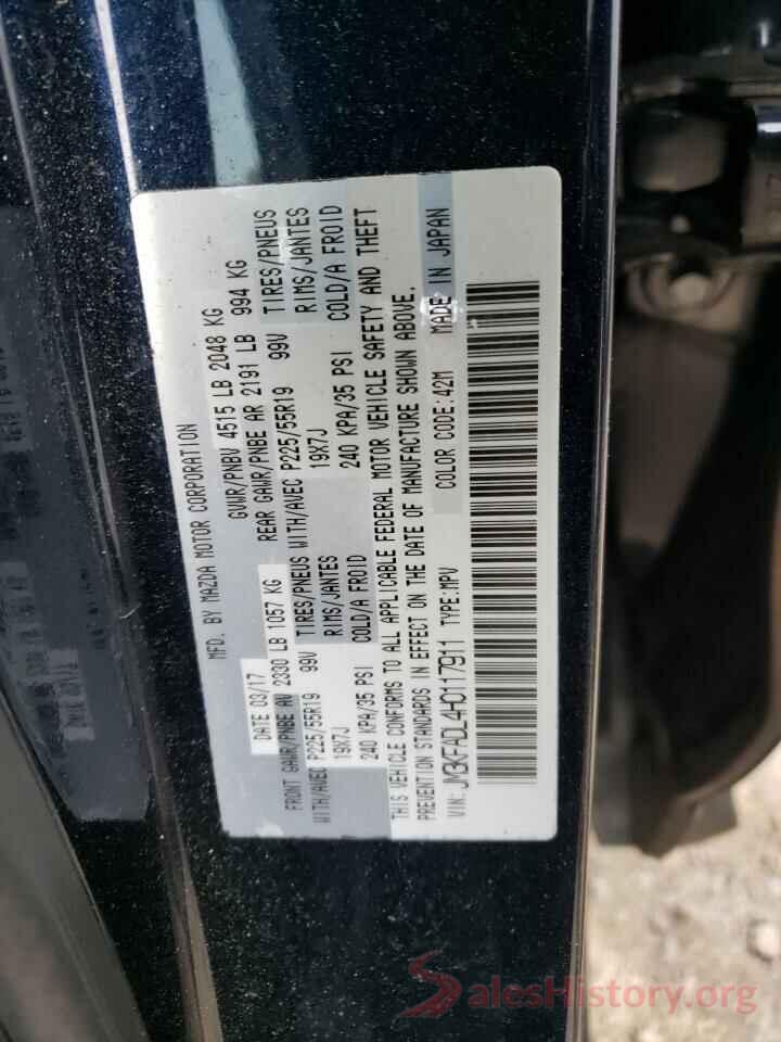 JM3KFADL4H0117911 2017 MAZDA CX-5