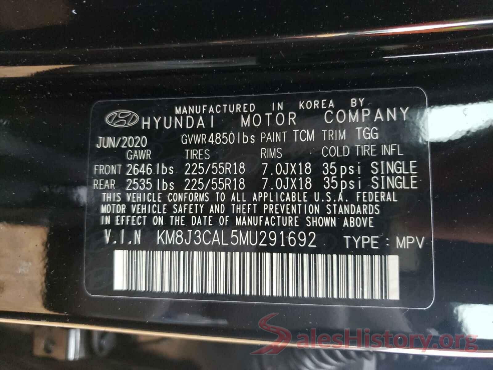 KM8J3CAL5MU291692 2021 HYUNDAI TUCSON