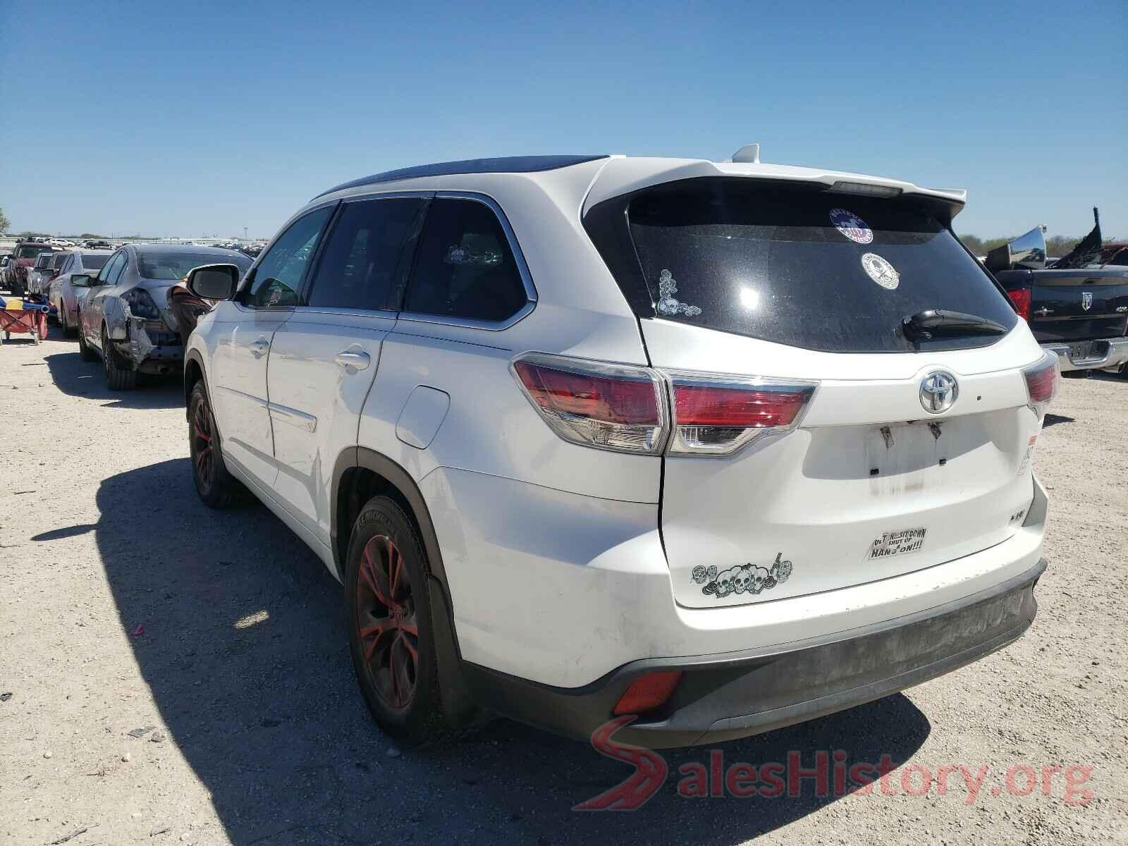 5TDKKRFH1GS143695 2016 TOYOTA HIGHLANDER