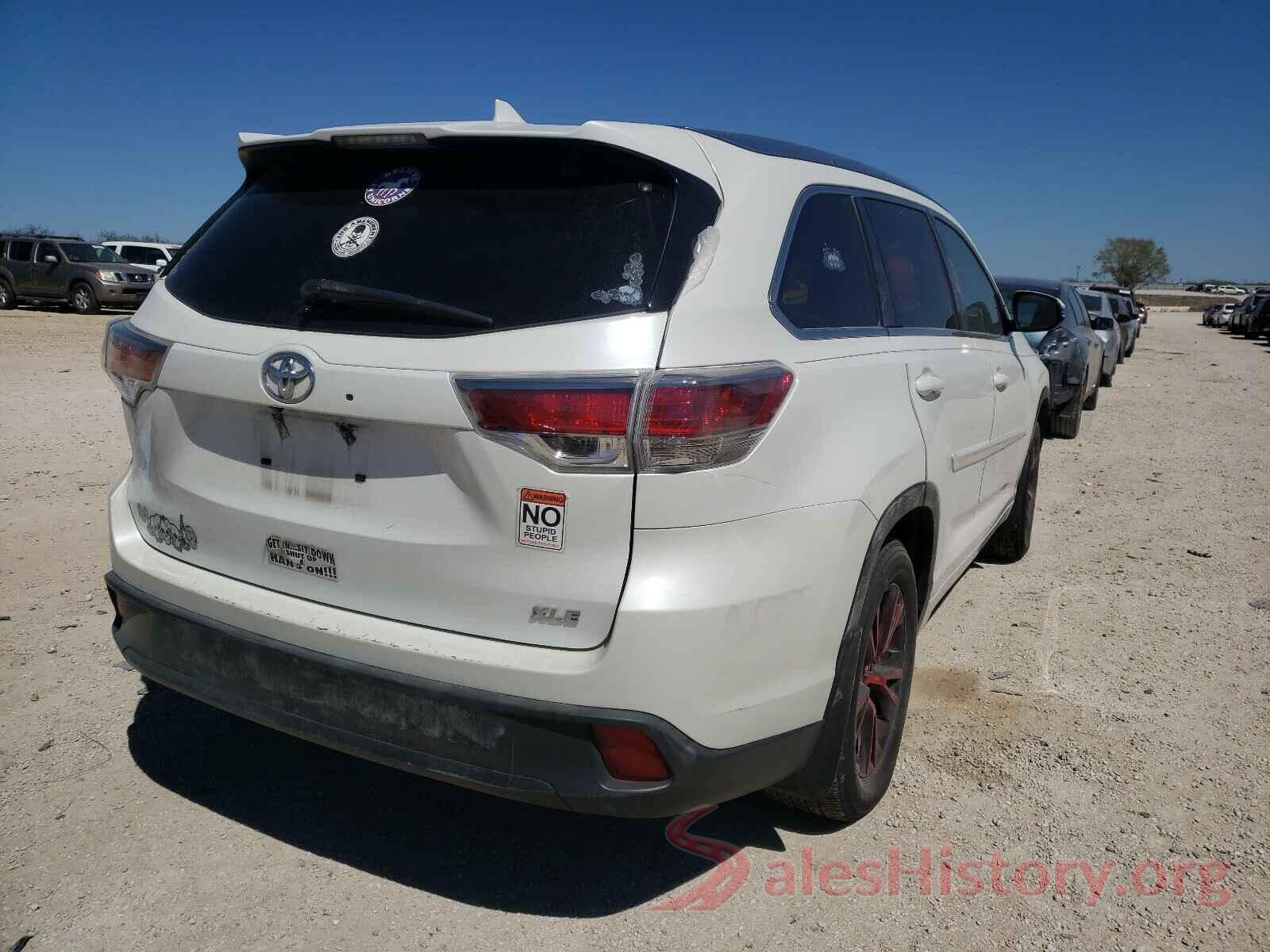 5TDKKRFH1GS143695 2016 TOYOTA HIGHLANDER