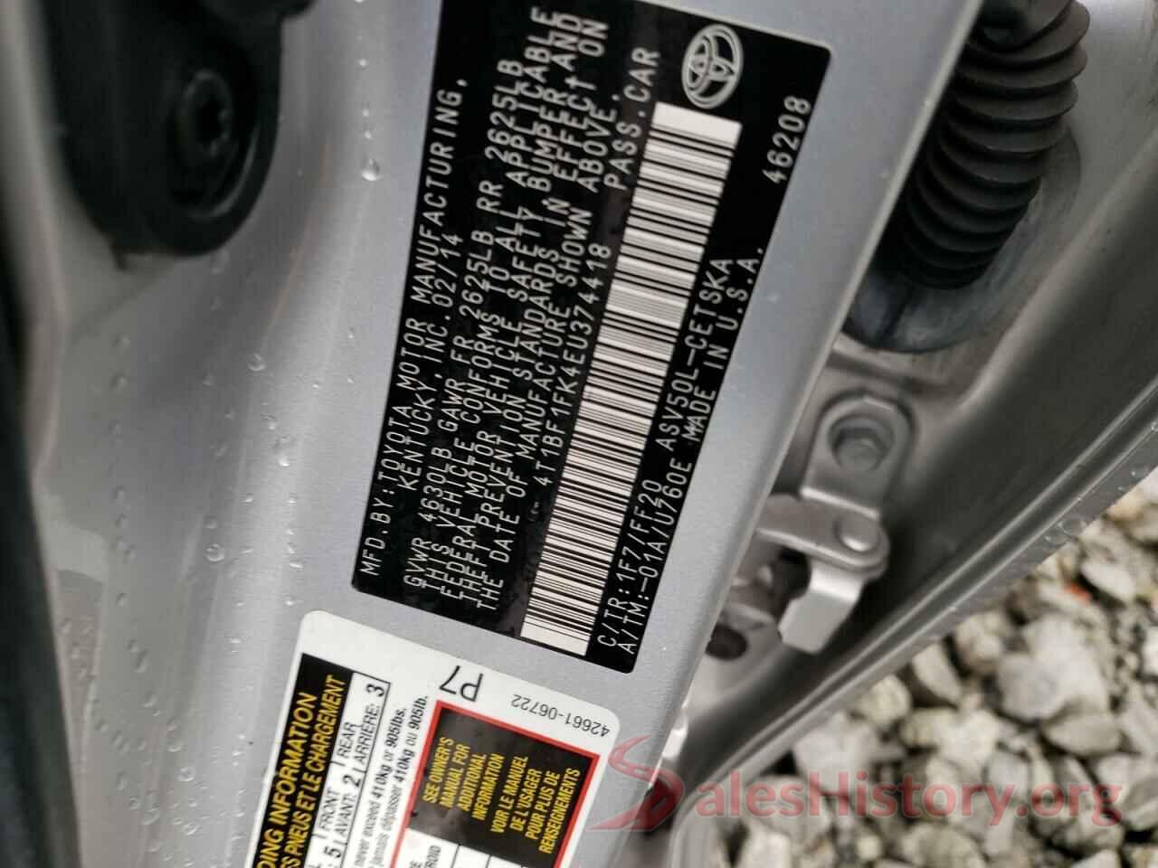 4T1BF1FK4EU374418 2014 TOYOTA CAMRY