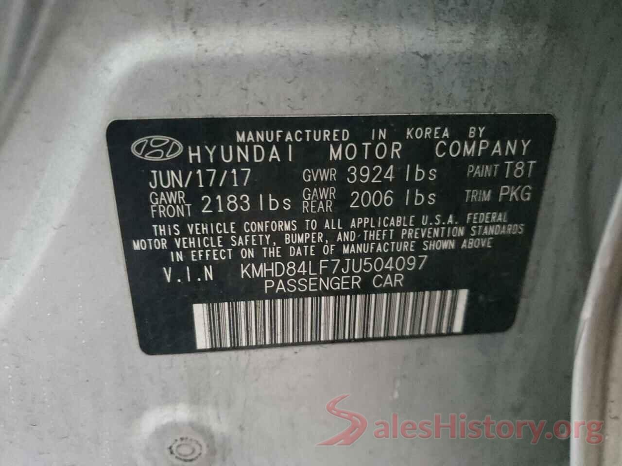 KMHD84LF7JU504097 2018 HYUNDAI ELANTRA