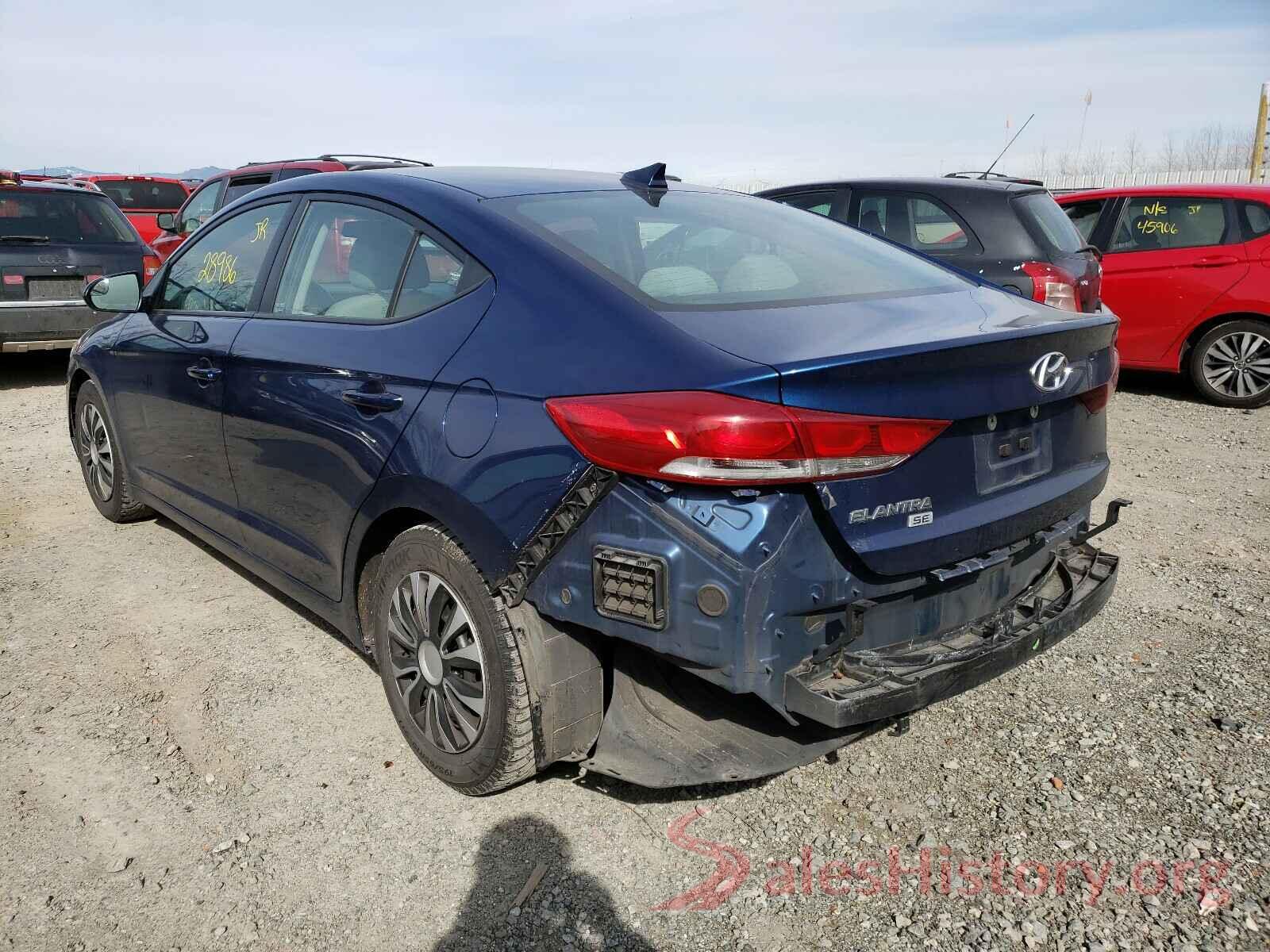 5NPD74LF8HH069456 2017 HYUNDAI ELANTRA