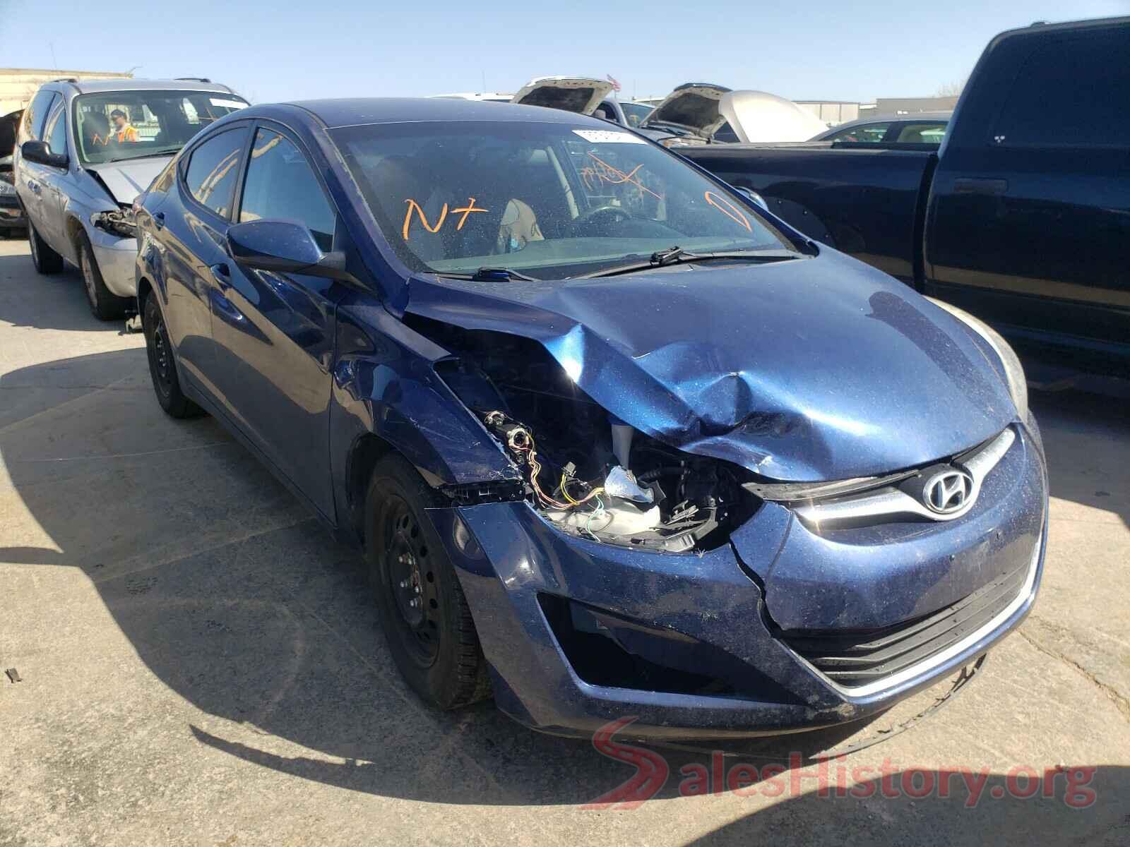 5NPDH4AE3GH718618 2016 HYUNDAI ELANTRA