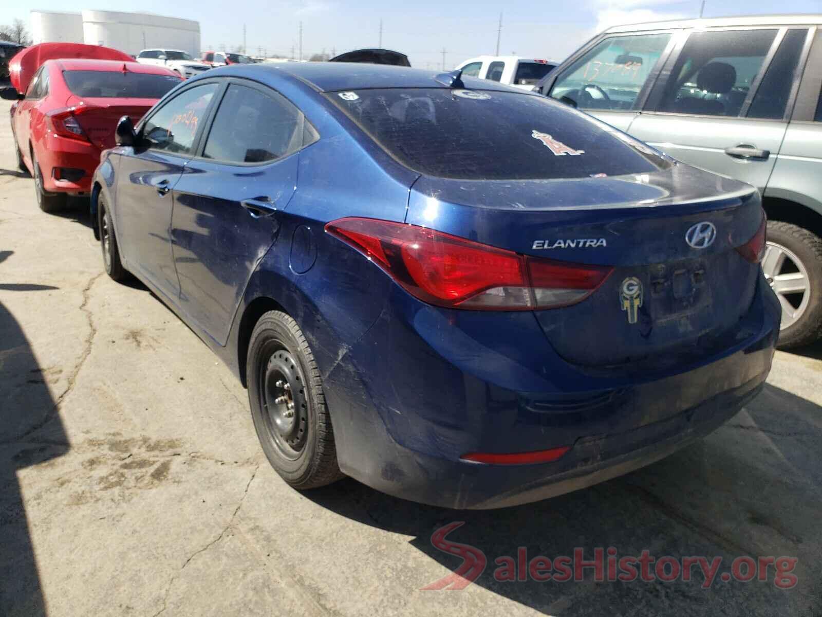 5NPDH4AE3GH718618 2016 HYUNDAI ELANTRA